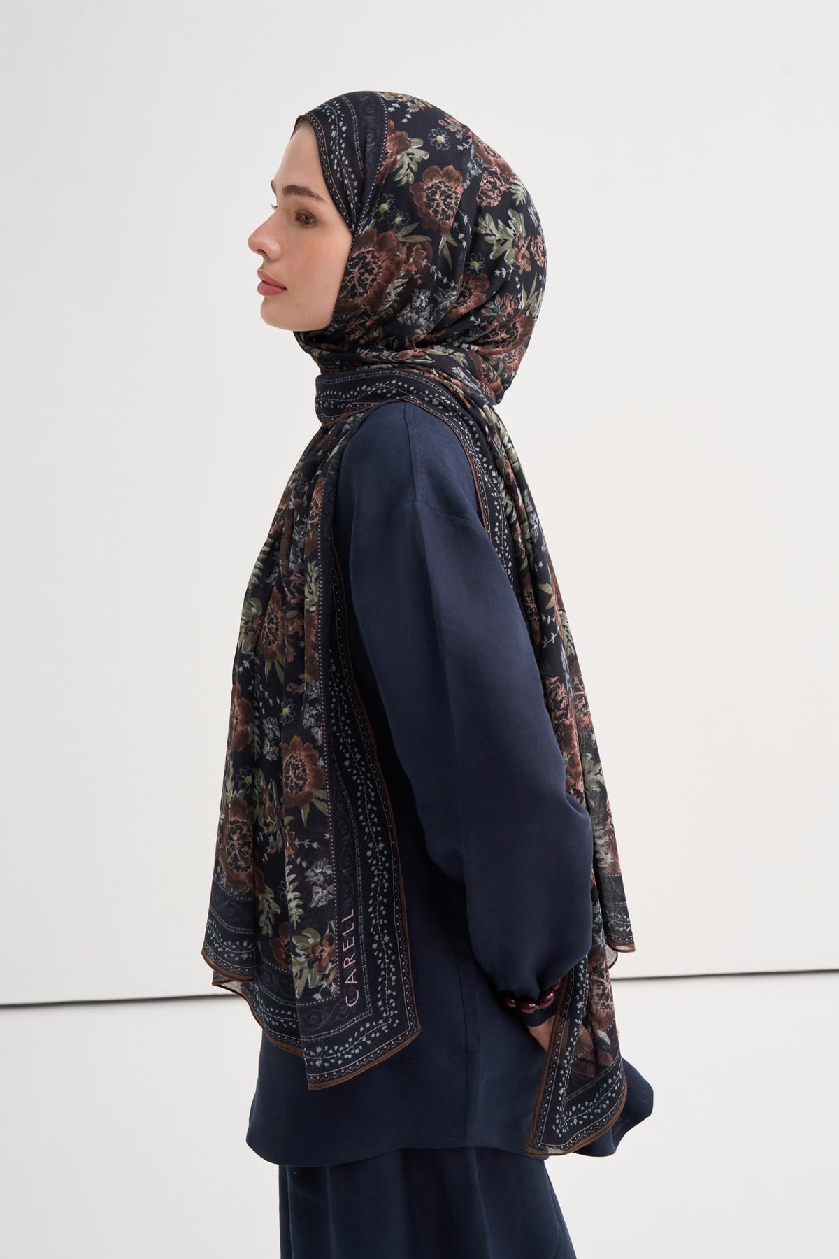 Mirella Aria Viscose Scarf – Brown