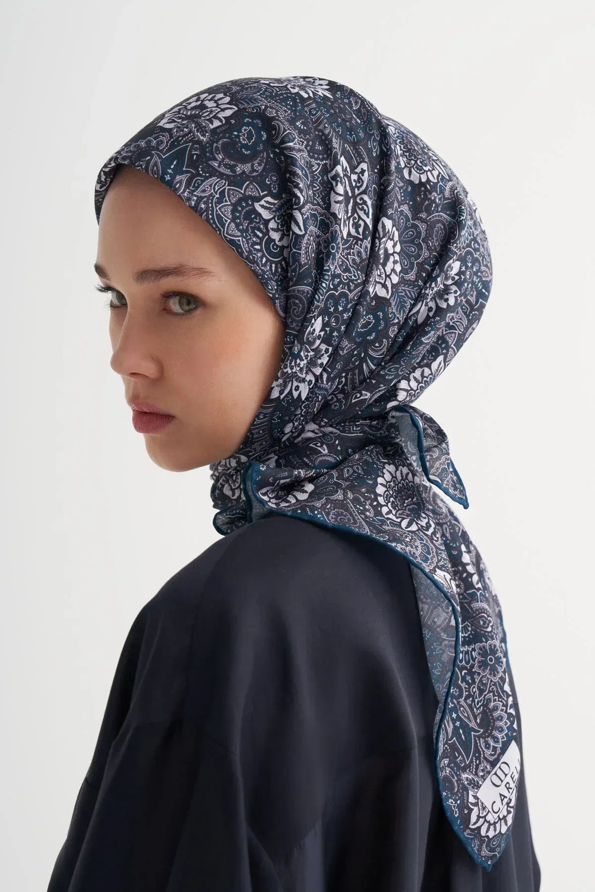 Velora Soft Scarf, Petrol Blue